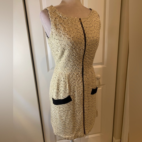 Leona by Lauren Leonard Silk Boucle Midi Dress - Picture 4 of 5